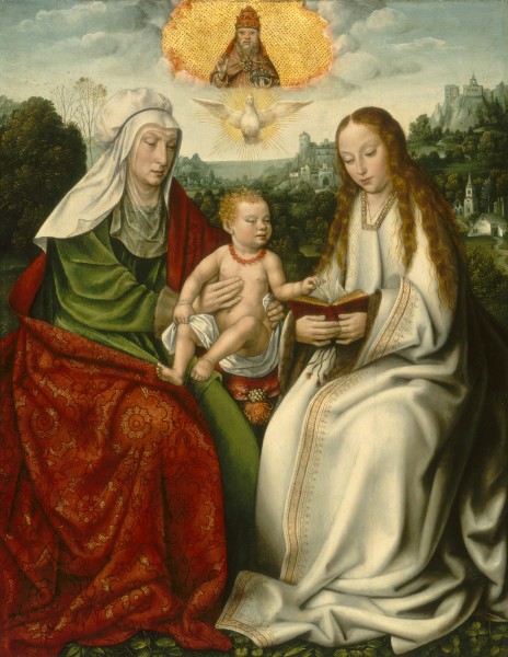 Master of Frankfurt, Saint Anne with the Virgin and the Christ Child, vers 1511-1515, oil on panel, NGA