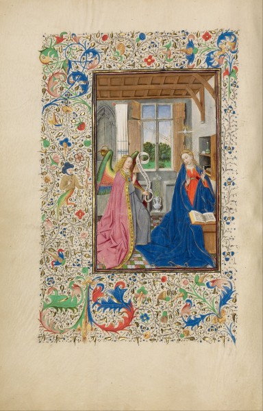 Master of the Llangattock Hours - The Annunciation - Google Art Project