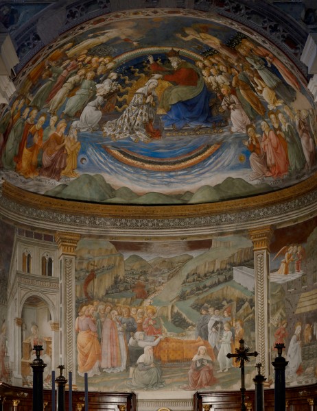 Medieval fresco on Duomo of Spoleto
