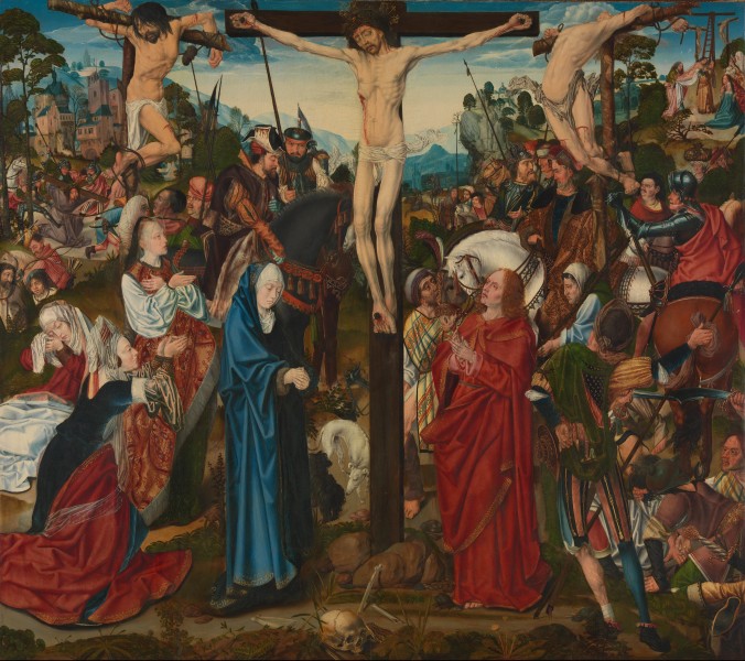 Meister des Aachener Altars - Kreuzigung (National Gallery, London)