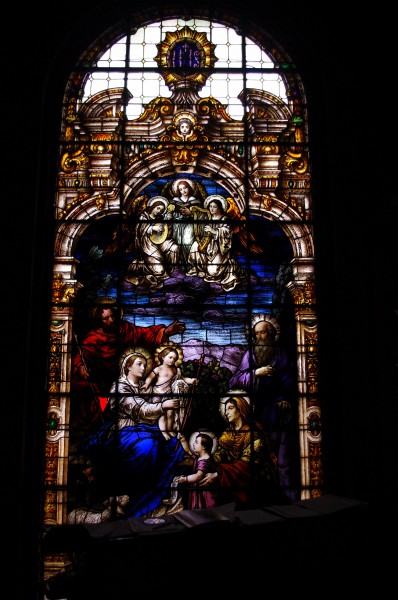Mother of God (Covington, Kentucky), interior, stained glass, the extended Holy Family