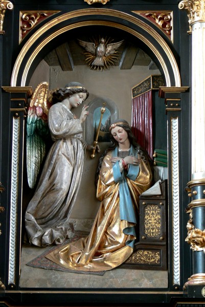 Niederkappel Pfarrkirche - Altar Verkündigung 2 Verkündigung