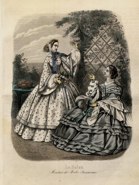 Nyaste journal för damer 1859, illustration nr 17