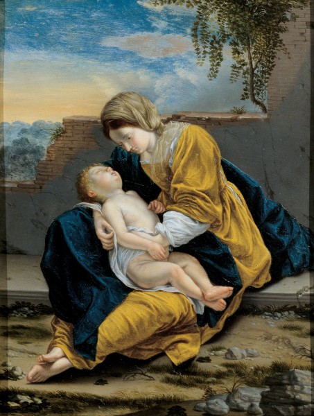 Orazio Gentileschi - Madonna and Child in a landscape - Google Art Project