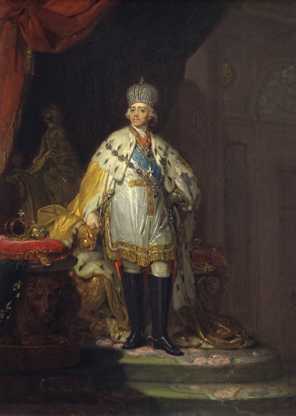 Pavel I by Borovikovsky in white