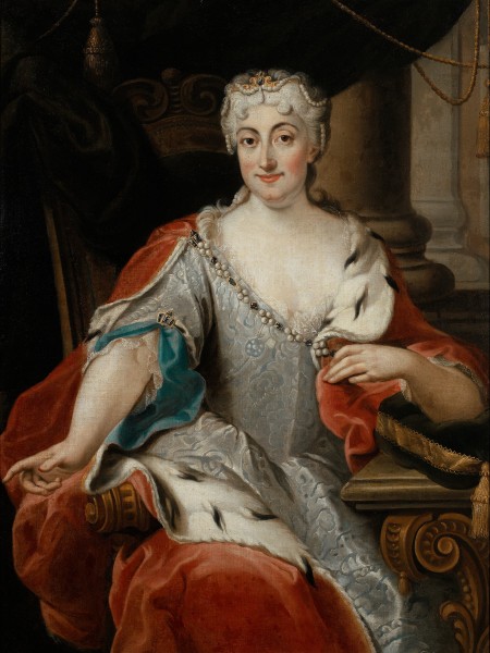 Pier Leone Ghezzi - Portrait of Maria Clementina Sobieska (probably) (ca. 1735) - Google Art Project