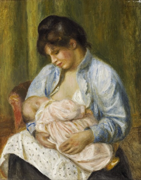 Pierre-Auguste Renoir - A Woman Nursing a Child - Google Art Project
