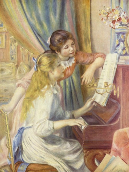 Zwei Mädchen am Klavier Pierre-Auguste Renoir 158