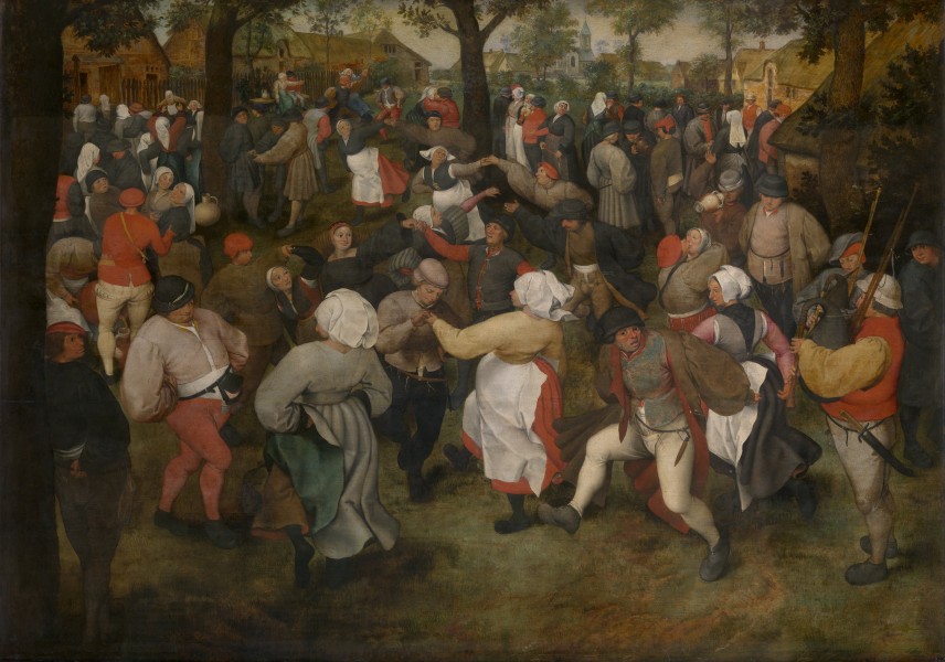 Pieter Bruegel de Oude - De dans der bruid (KMSKA)