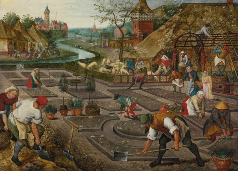 Pieter Brueghel the Younger, Spring, oil on panel, Sotheby's