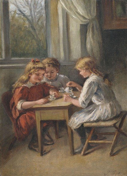 Pietronella Peters Mädchen beim Kinderkaffee
