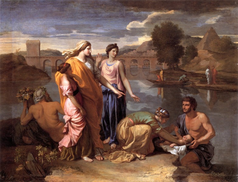 Poussin finding of moses 1638