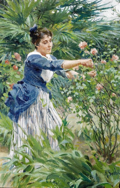 Raffaello Sorbi Pruning the roses