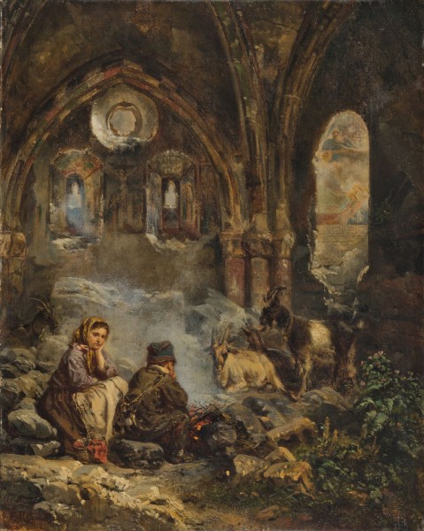 Raphael Ritz Hirtenkinder in der Kapelle von Schloss Tourbillon