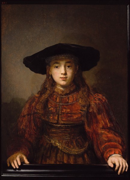 Rembrandt Girl in a Picture Frame