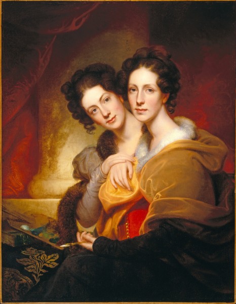 Rembrandt Peale - The Sisters (Eleanor and Rosalba Peale) - Google Art Project