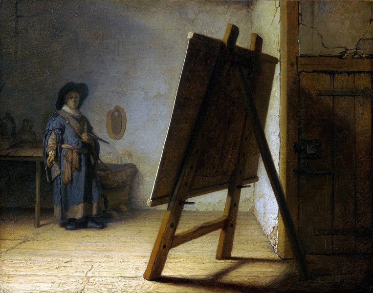 Rembrandt The Artist in his studio
