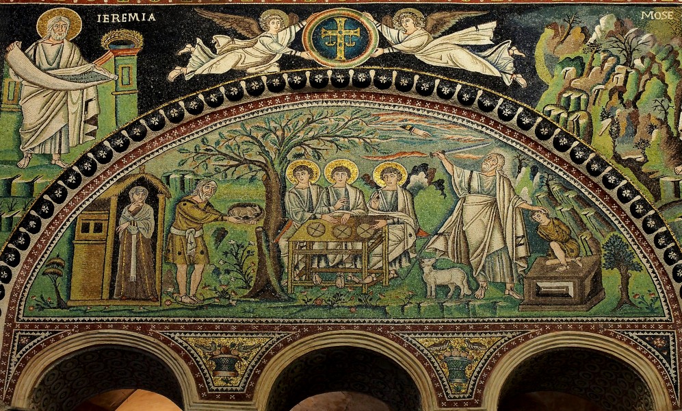 Sacrifice of Isaac mosaic - Basilica San Vitale (Ravenna)