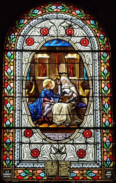 Saint-Louis-en-l'Isle église vitrail nef (2)