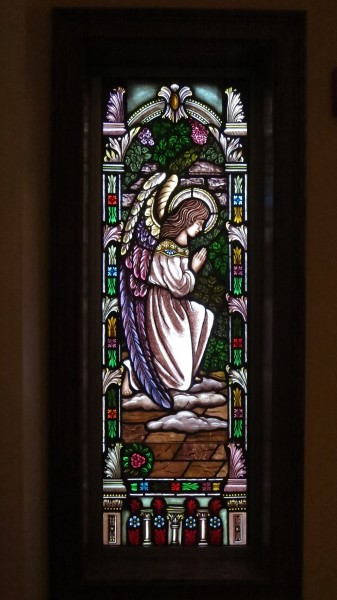 Saint John Neumann Catholic Church (Sunbury, Ohio) - stained glass, angel 1