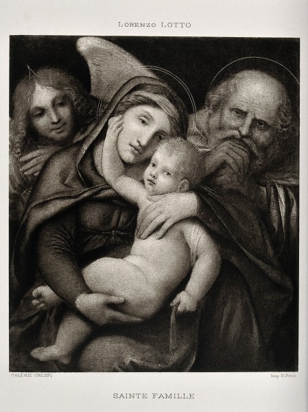 Saint Mary (the Blessed Virgin) and Saint Joseph with the Ch Wellcome V0033877