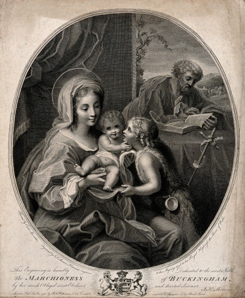 Saint Mary (the Blessed Virgin) and Saint Joseph with the Ch Wellcome V0033898