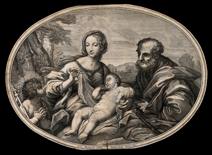 Saint Mary (the Blessed Virgin) and Saint Joseph with the Ch Wellcome V0033912