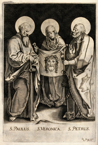 Saint Paul the Apostle, Saint Veronica and Saint Peter the A Wellcome V0033208