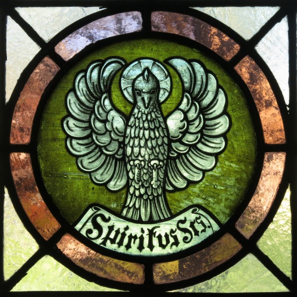 Saint Vincent de Paul Catholic Church (Mount Vernon, Ohio) - stained glass, Holy Spirit