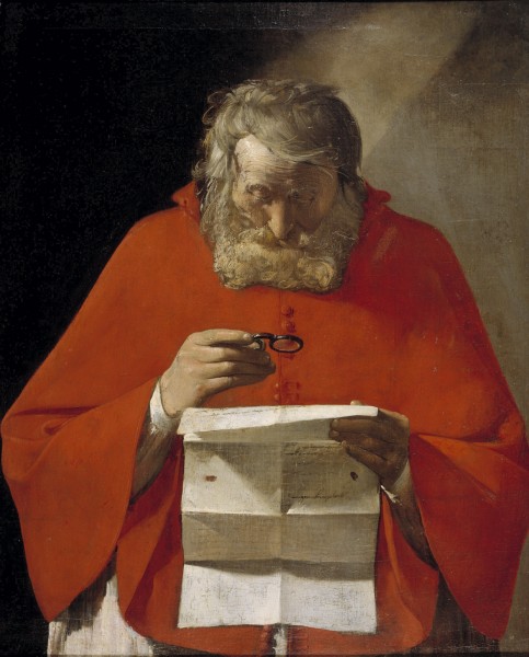 San Jerónimo leyendo una carta