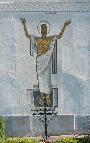 Sankt Georgen am Laengsee Filialkirche hl Jakob Christus-Sgraffito 12092015 7302