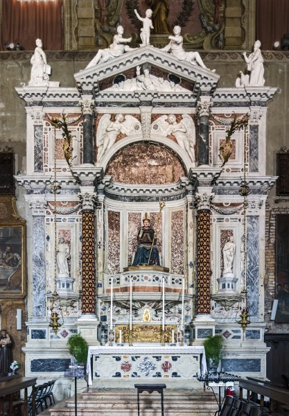 Sant'Alvise (Venice) interior - Altar of Saint Louis of Toulouse