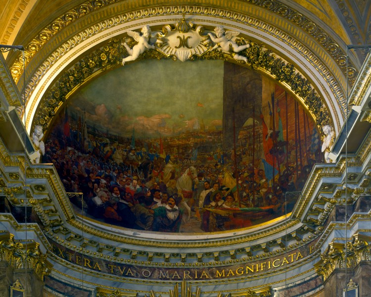 Santa Maria della Vittoria in Rome - Ceiling HDR