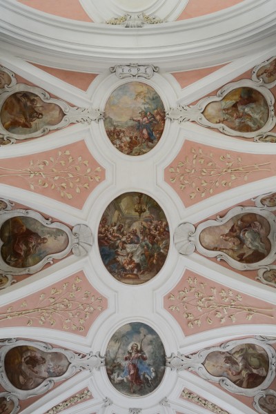 Scharnstein Viechtwang Pfarrkirche Chor Fresken