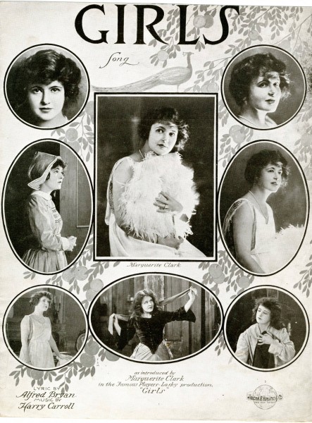 Sheet music cover - GIRLS (1919)