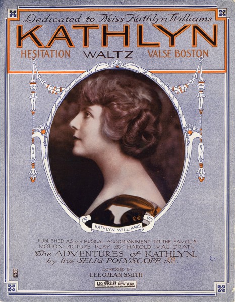 Sheet music cover - KATHLYN - VALSE - HESITATION WALTZ - VALSE BOSTON (1914)