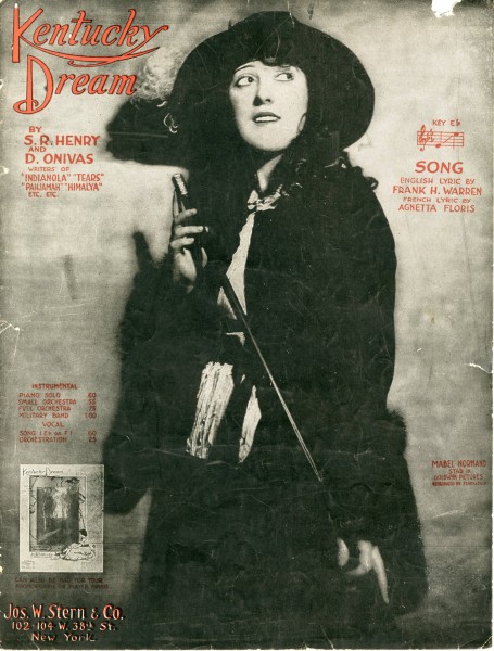 Sheet music cover - KENTUCKY DREAM (1918)