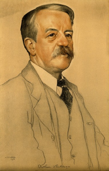 Sir Benjamin Arthur Whitelegge. Charcoal drawing with waterc Wellcome V0006276