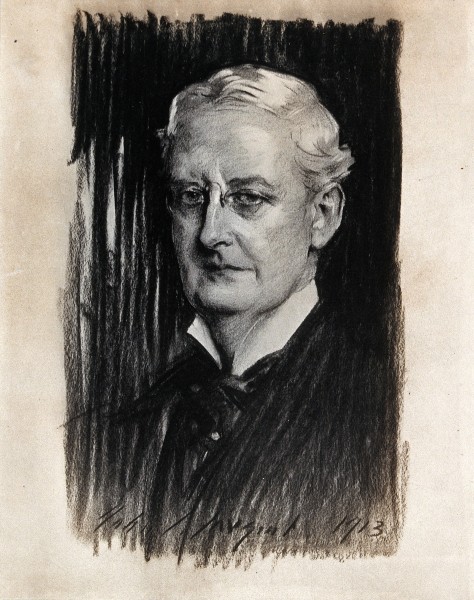 Sir St. Clair Thomson. Photograph by Paul Laib after a charc Wellcome V0027263