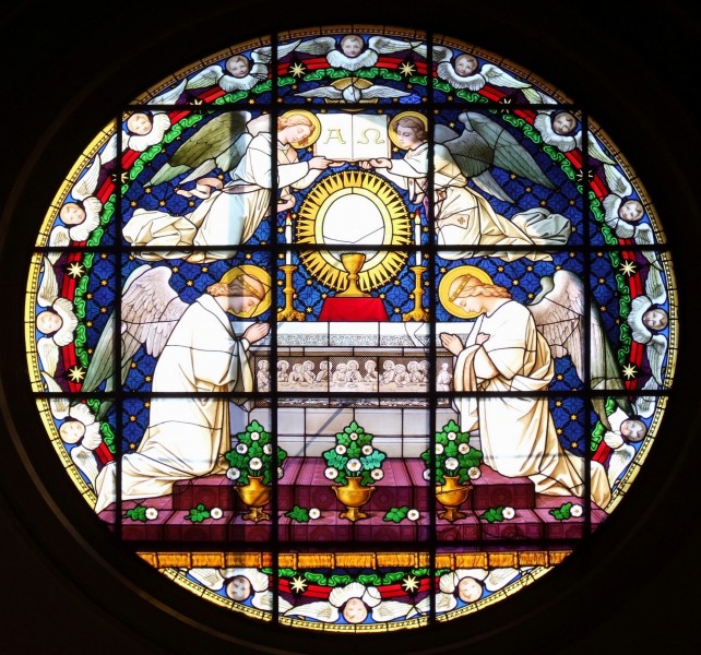 Stained glass in Nysa cathedral
