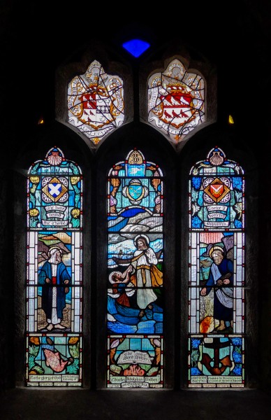 Stained glass window, Budock parish church (26037552860)