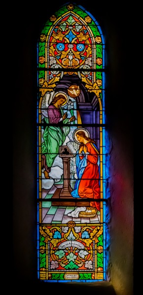 Stained glass window in the Saint Felix Church in Laissac 05
