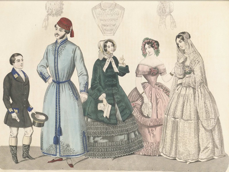 Stockholms mode-journal- Tidskrift för den eleganta werlden 1850, illustration nr 4