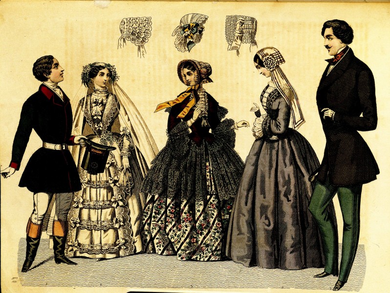 Stockholms mode-journal- Tidskrift för den eleganta werlden 1851, illustration nr 8