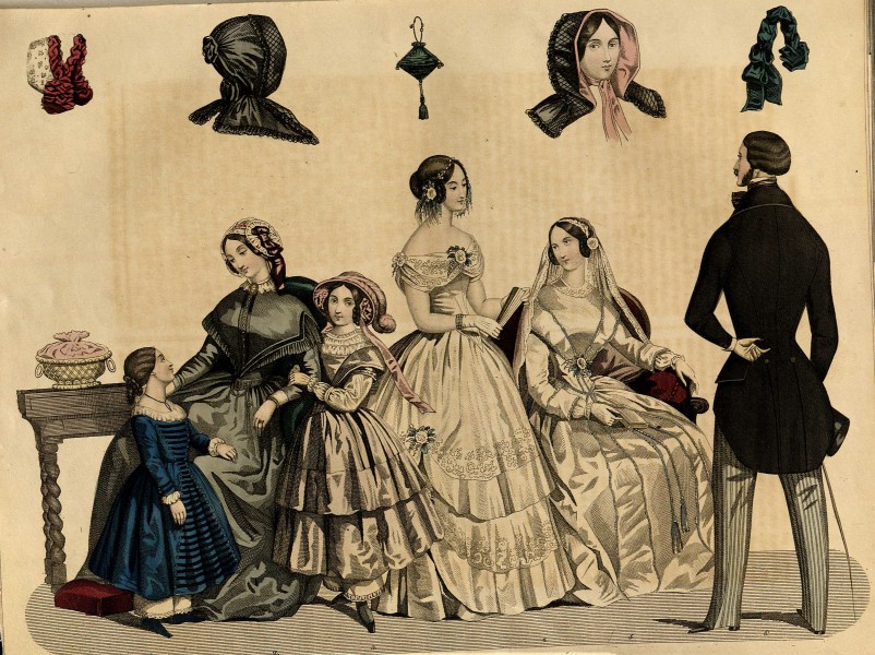 Stockholms mode-journal- Tidskrift för den eleganta werlden 1847, illustration nr 6