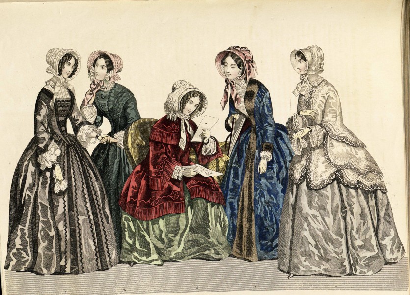 Stockholms mode-journal- Tidskrift för den eleganta werlden 1851, illustration nr 1