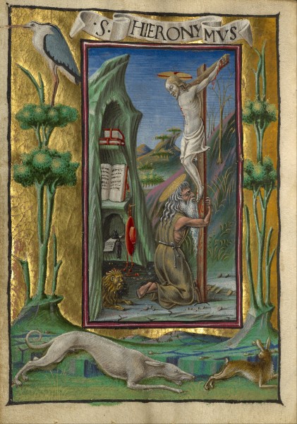 Taddeo Crivelli (Italian, died about 1479, active about 1451 - 1479) - Saint Jerome in the Desert - Google Art Project