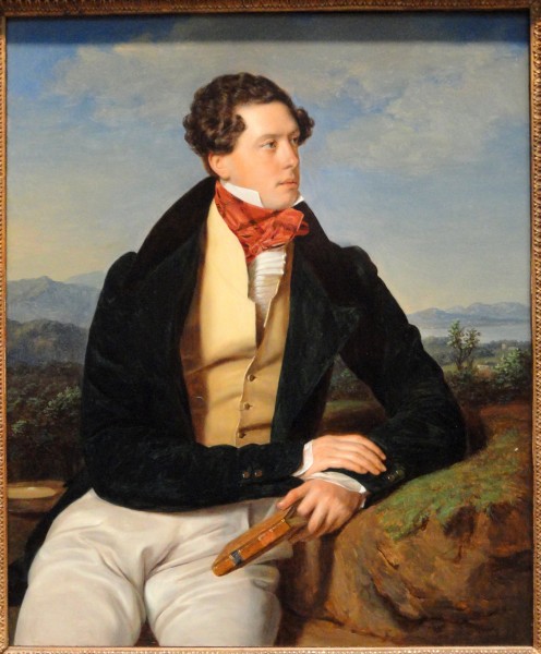 The Actor Maximilian Korn in a Landscape, 1828, by Ferdinand Georg Waldmüller - Art Institute of Chicago - DSC09563
