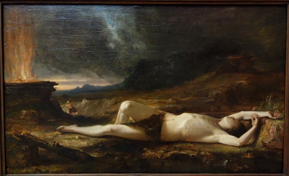 The Dead Abel by Thomas Cole, 1831-1832, oil on paper mounted on wood panel - Albany Institute of History and Art - DSC08083
