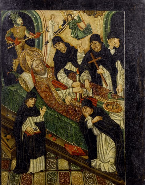 The Death of a Bishop Catalan 15th century